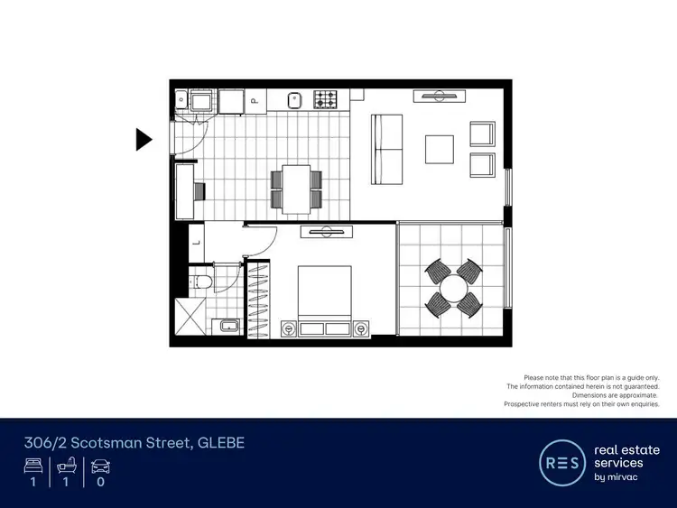 Floorplan of Homely apartment listing, 306/2 Scotsman Street, Glebe NSW 2037