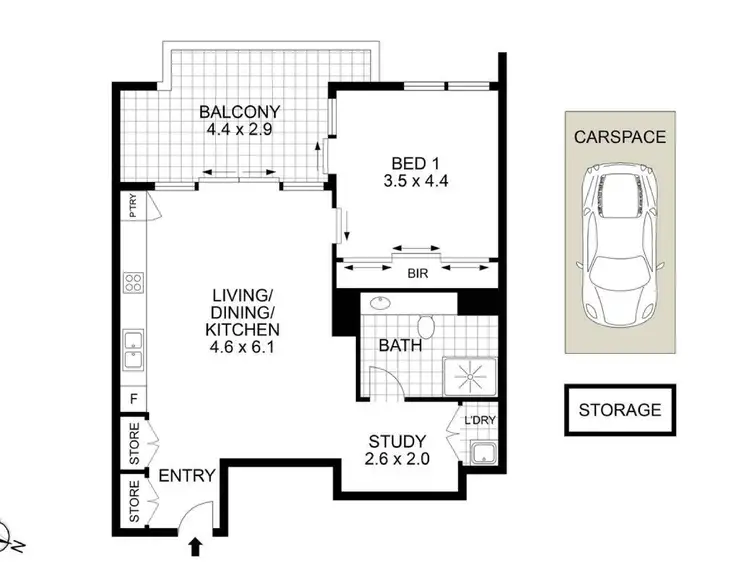Floorplan of Homely apartment listing, 305/25 Lindfield Avenue, Lindfield NSW 2070