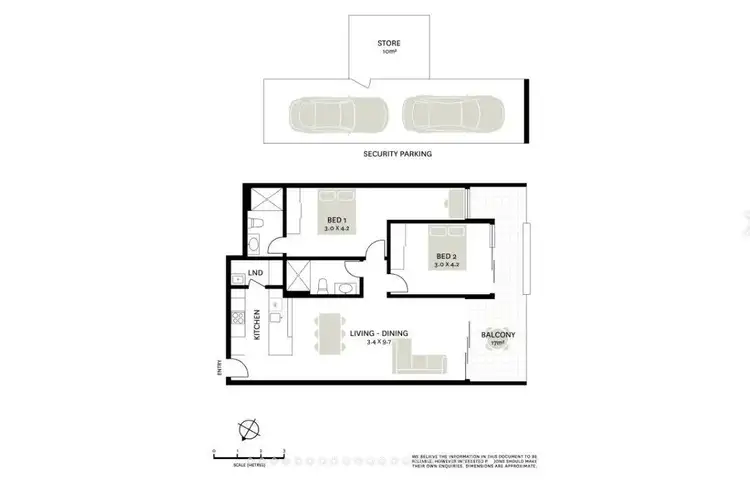 Floorplan of Homely apartment listing, 310/7 Church Street, Drummoyne NSW 2047