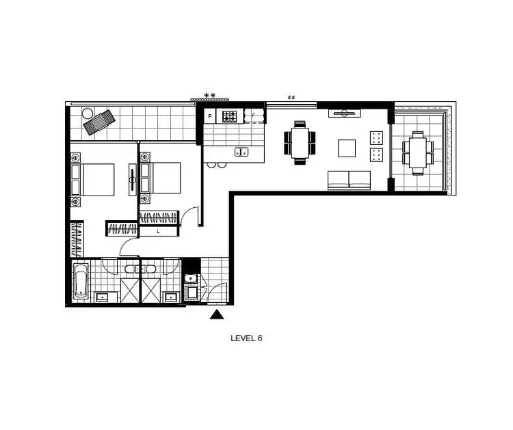 Floorplan of Homely apartment listing, 1602/1 Scotsman Street, Glebe NSW 2037