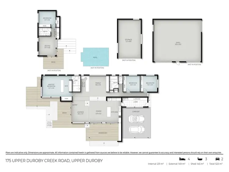 Floorplan of Homely rural property listing, 175 Upper Duroby Creek Road, Upper Duroby NSW 2486