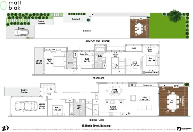 Floorplan of Homely semi-detached listing, 5B Harris Street, Burraneer NSW 2230