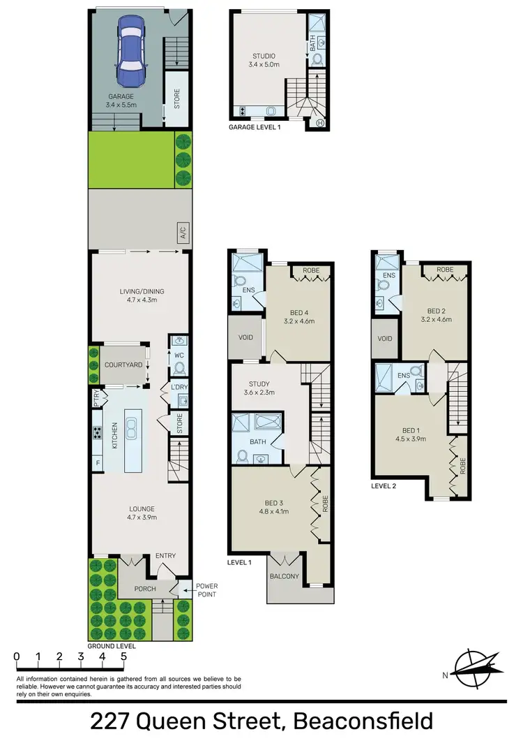 Floorplan of Homely terrace listing, 227 Queen Street, Beaconsfield NSW 2015