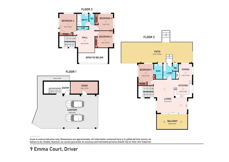 Floorplan of Homely house listing, 9 Emma Court, Driver NT 830