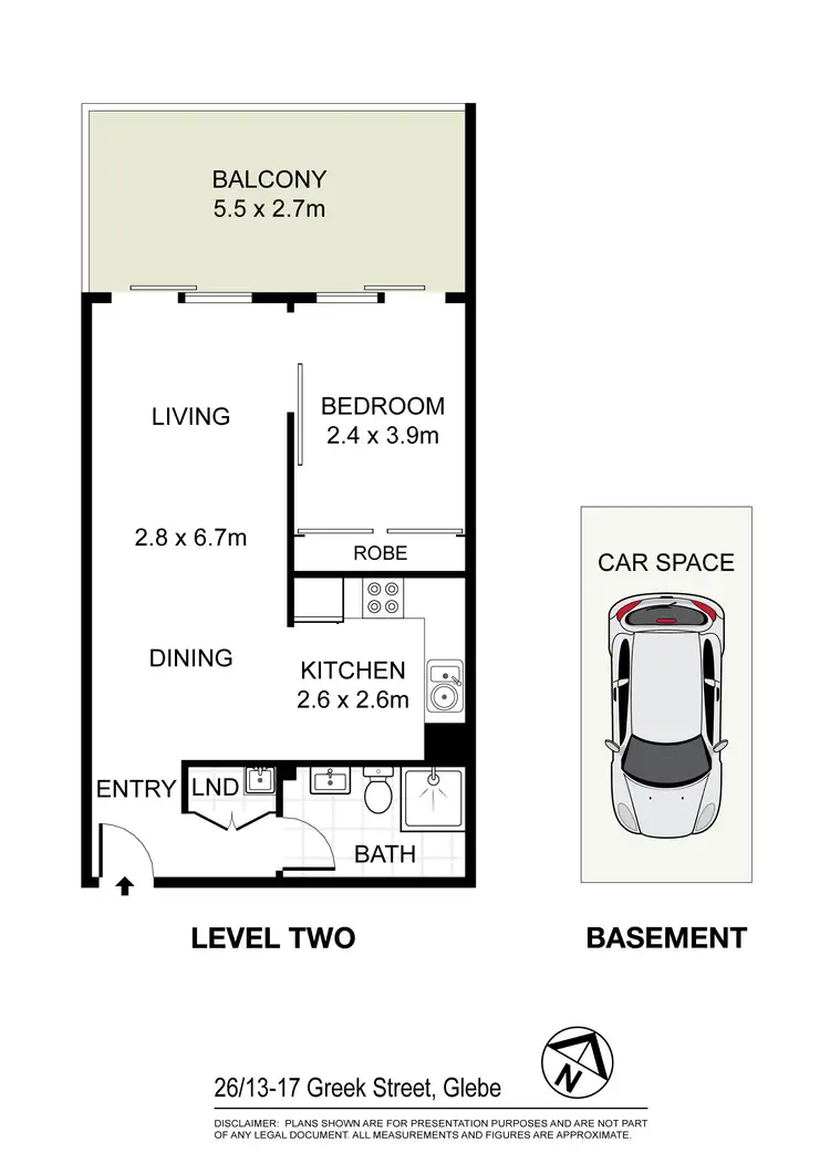 Floorplan of Homely apartment listing, 26/13-17 Greek Street, Glebe NSW 2037