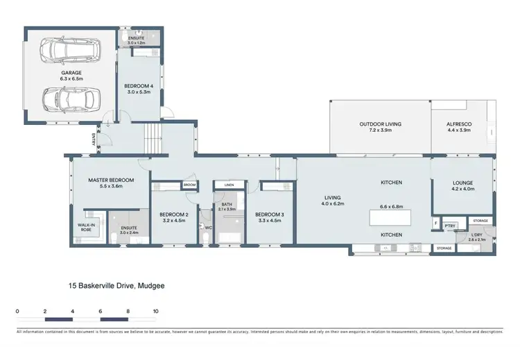 Floorplan of Homely house listing, 15 Baskerville Drive, Mudgee NSW 2850