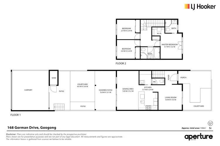 Floorplan of Homely terrace listing, 168 Gorman Drive, Googong NSW 2620