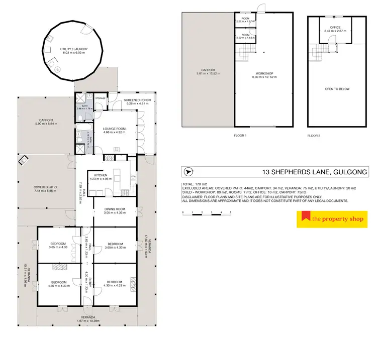 Floorplan of Homely rural property listing, 13 Shepherds Lane, Gulgong NSW 2852