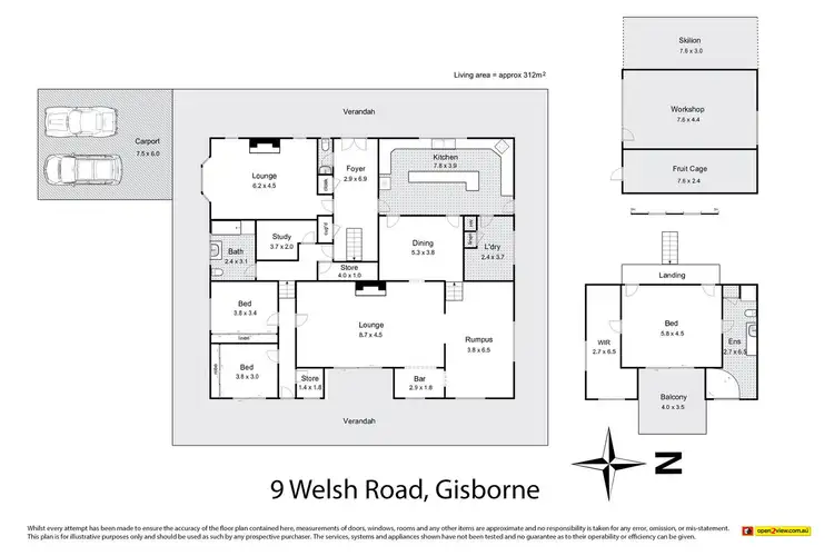 Floorplan of Homely rural property listing, 9 Welsh Road, Gisborne VIC 3437