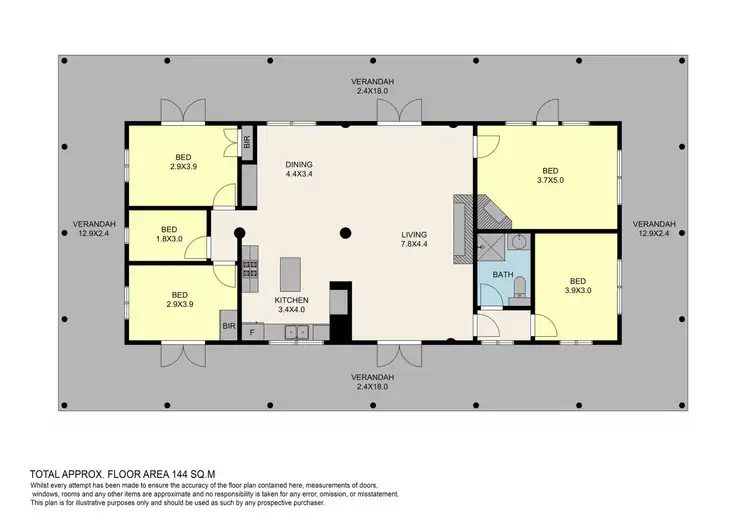 Floorplan of Homely rural property listing, 129 Switzerland Road, Ghin Ghin VIC 3717
