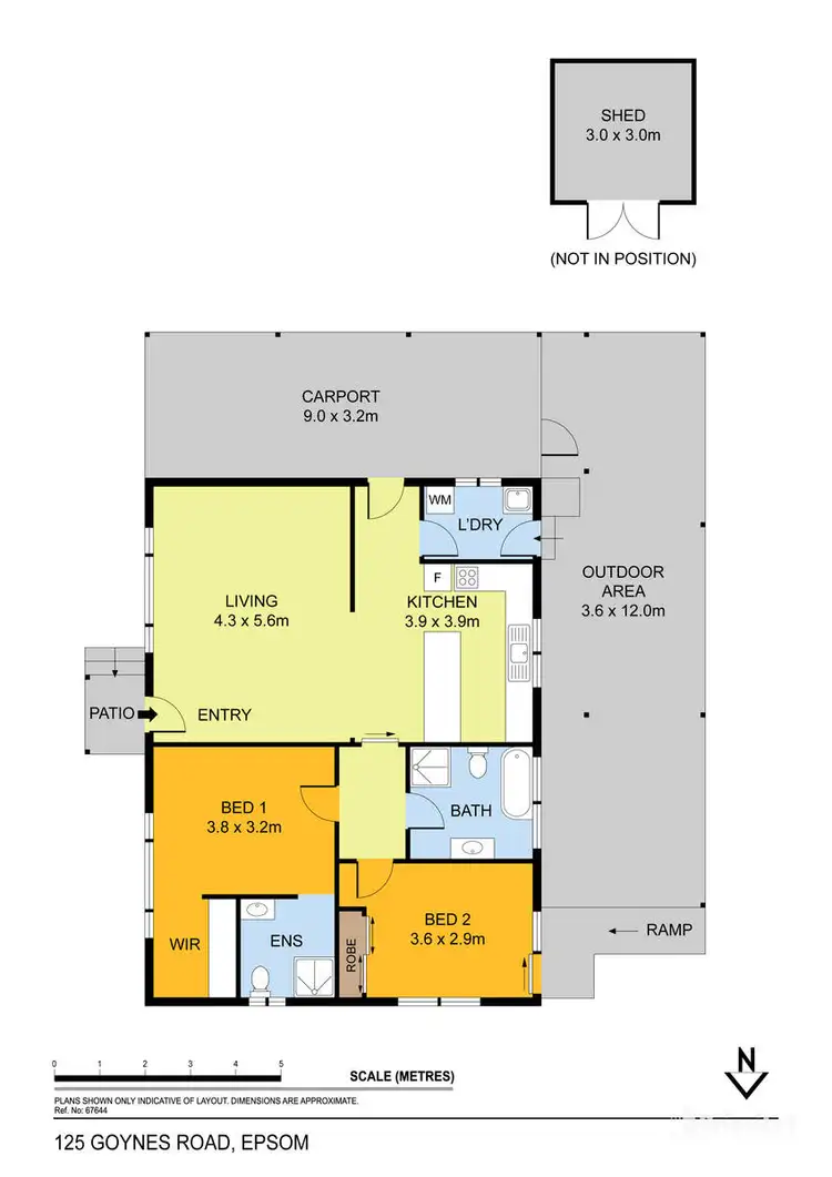 Floorplan of Homely house listing, 125 Goynes Road, Epsom VIC 3551