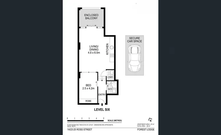 Floorplan of Homely apartment listing, 14/23-25 Ross Street, Forest Lodge NSW 2037