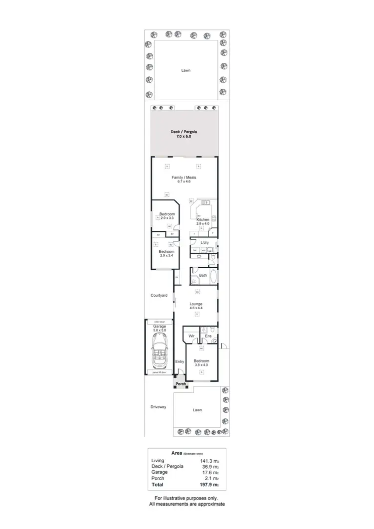 Floorplan of Homely house listing, 21a Condada Avenue, Park Holme SA 5043
