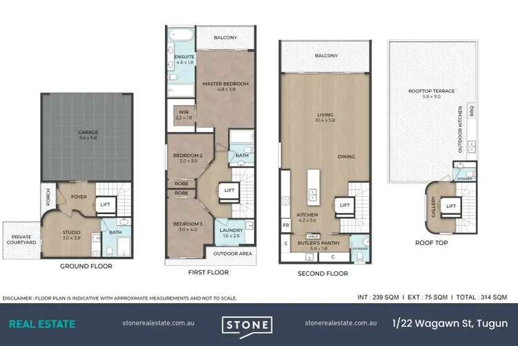 Floorplan of Homely villa listing, 1/22-24 Wagawn Street, Tugun QLD 4224