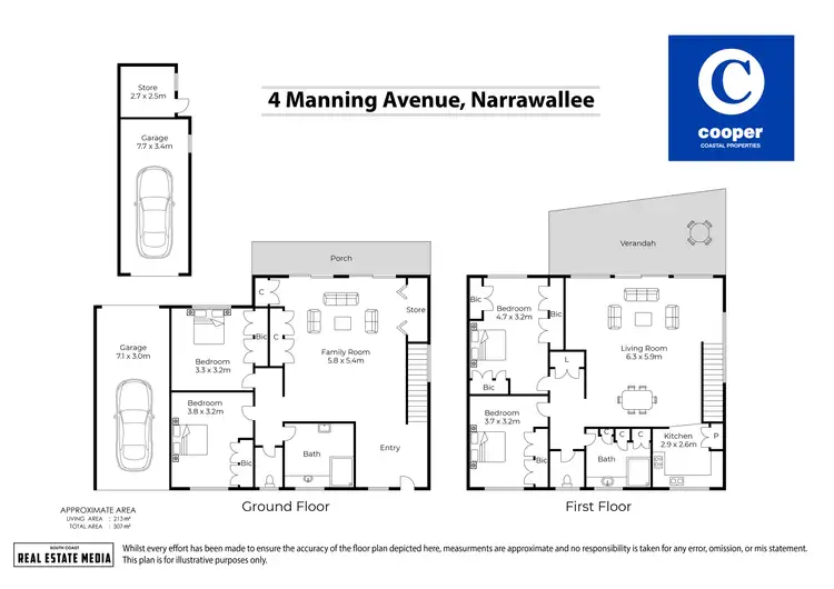Floorplan of Homely house listing, 4 Manning Avenue, Narrawallee NSW 2539