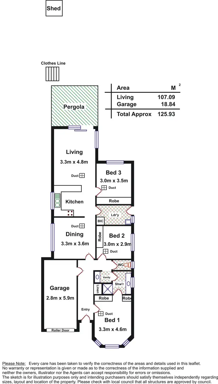 Floorplan of Homely house listing, 41A Hallett Avenue, Tranmere SA 5073