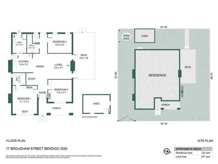 Floorplan of Homely house listing, 17 Brougham Street, Bendigo VIC 3550