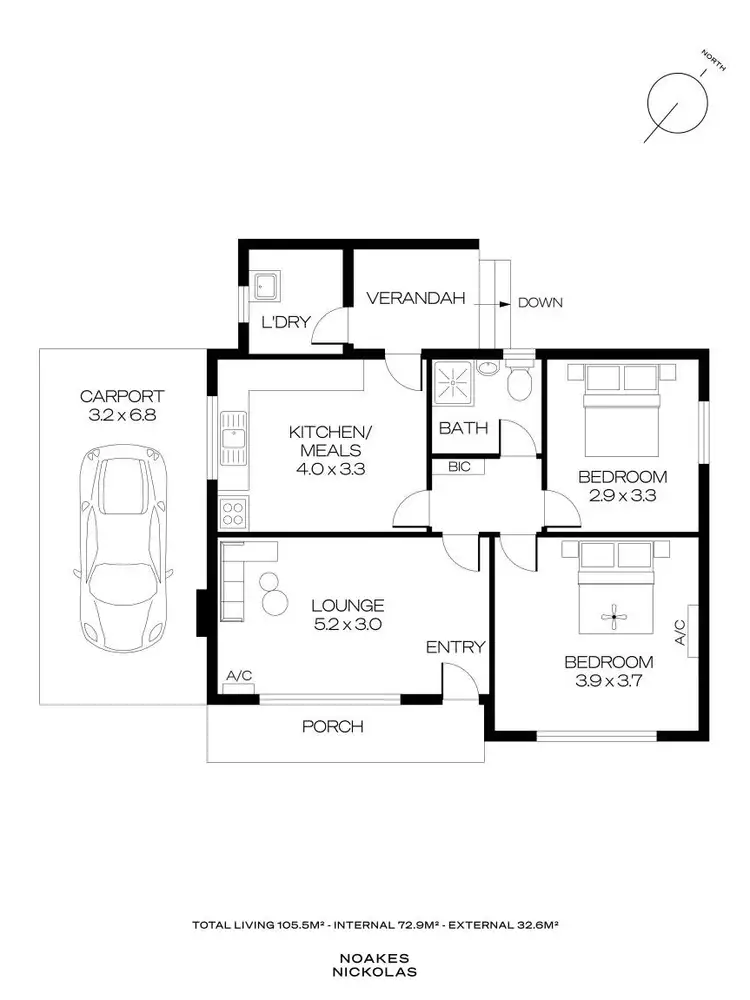 Floorplan of Homely house listing, 8 Turnbull Road, Enfield SA 5085