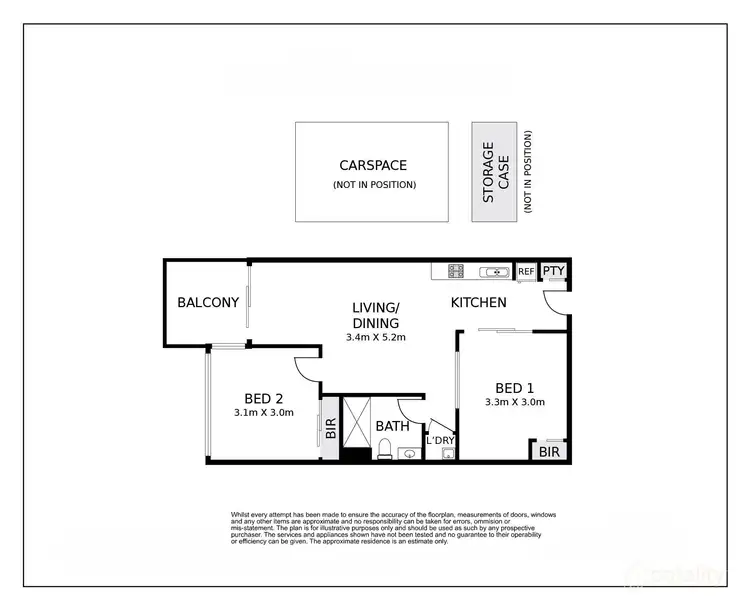 Floorplan of Homely apartment listing, 314/11 Bond Street, Caulfield North VIC 3161