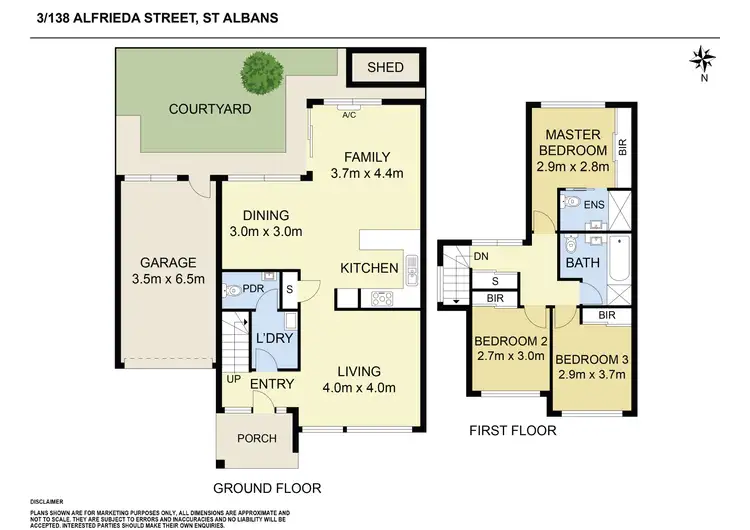 Floorplan of Homely townhouse listing, 3/138 Alfrieda Street, St Albans VIC 3021