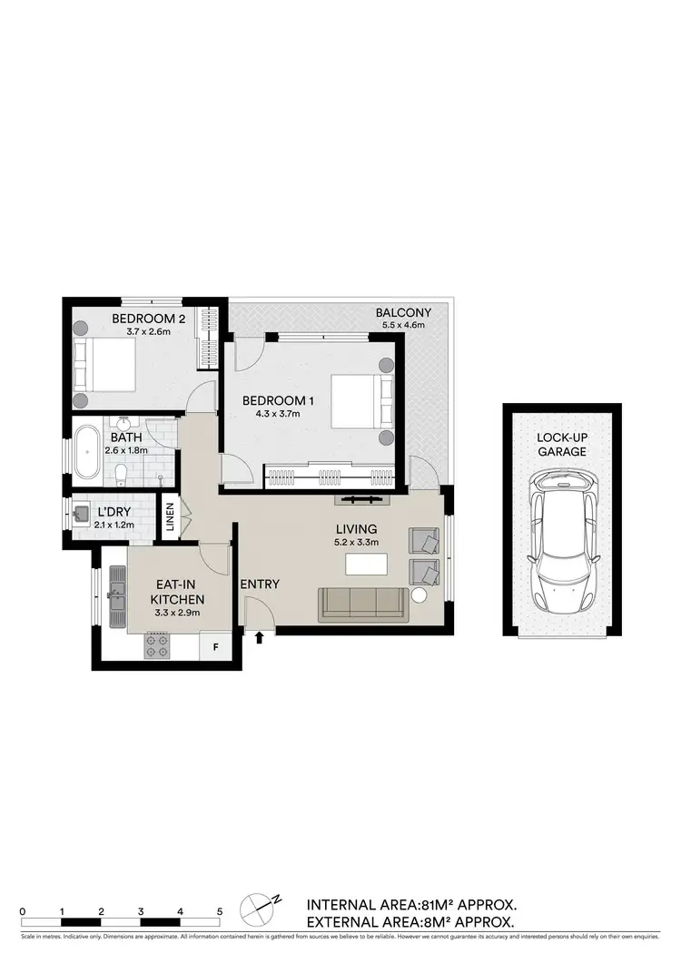 Floorplan of Homely unit listing, 2/30 Henley Road, Homebush West NSW 2140