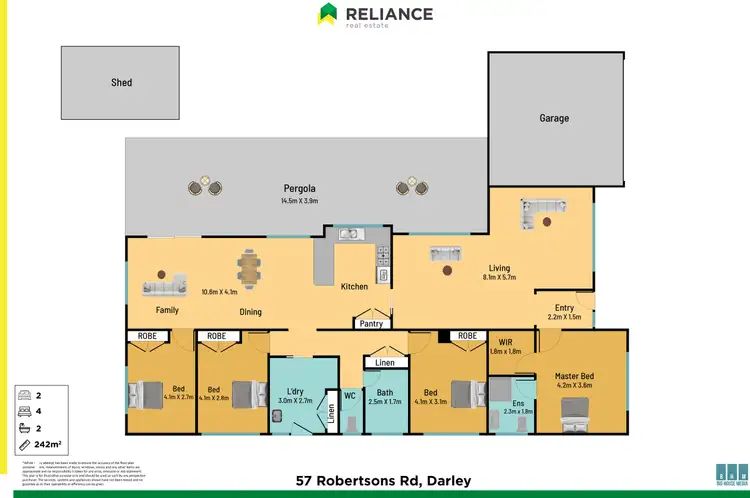 Floorplan of Homely house listing, 57 Robertsons Road, Darley VIC 3340