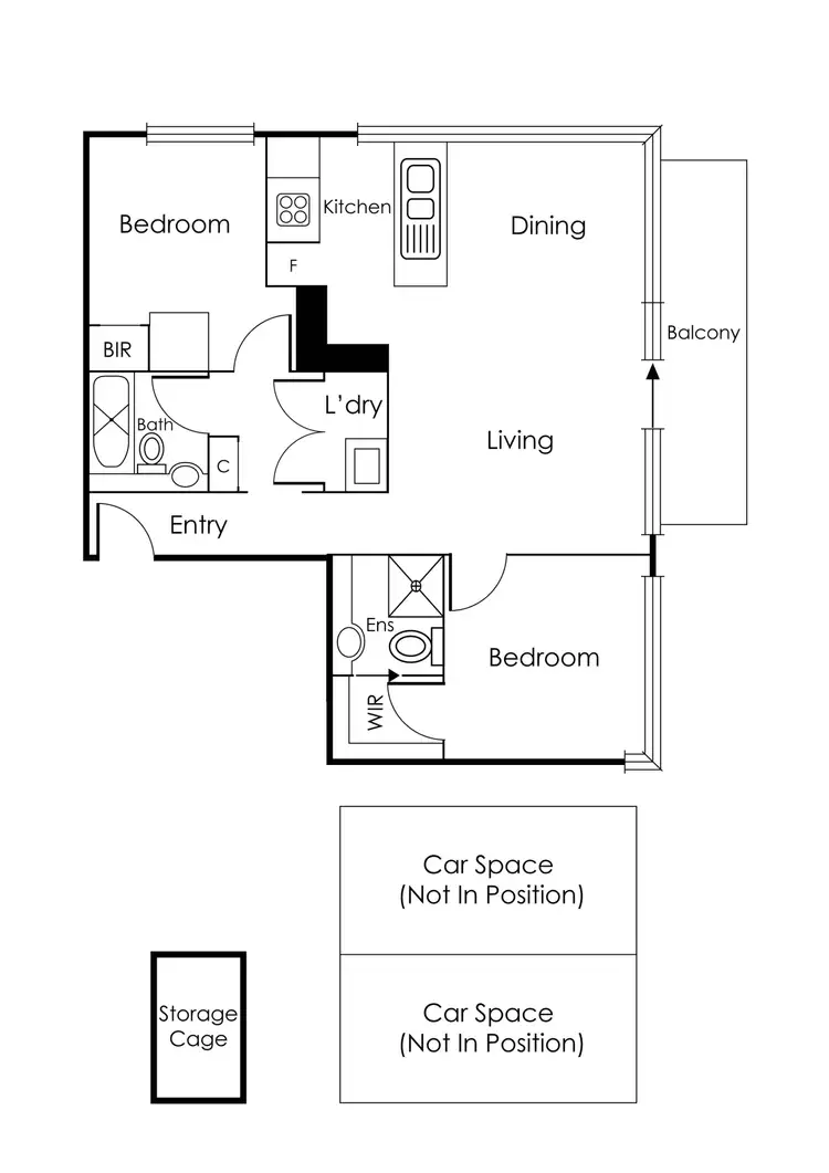 Floorplan of Homely apartment listing, 18/10 Elaine Court, Richmond VIC 3121