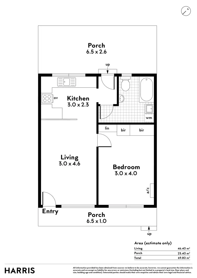Floorplan of Homely unit listing, 4/8 Romney Road, Heathpool SA 5068
