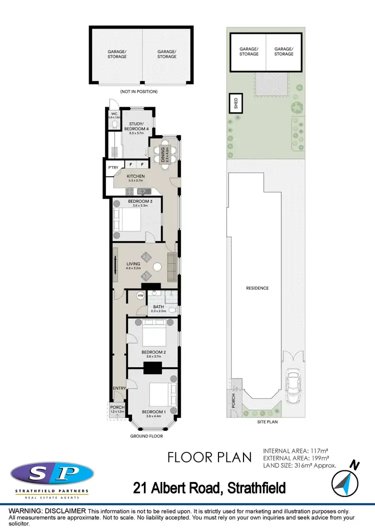 Floorplan of Homely house listing, 21 Albert Road, Strathfield NSW 2135