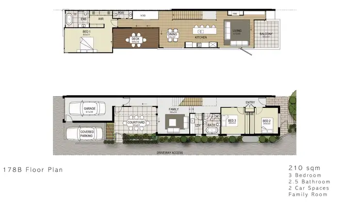 Floorplan of Homely semi-detached listing, 178b Lawrence Hargrave Drive, Thirroul NSW 2515