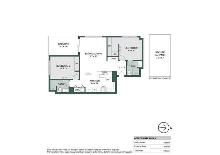 Floorplan of Homely apartment listing, 325/170 The Parade, Norwood SA 5067