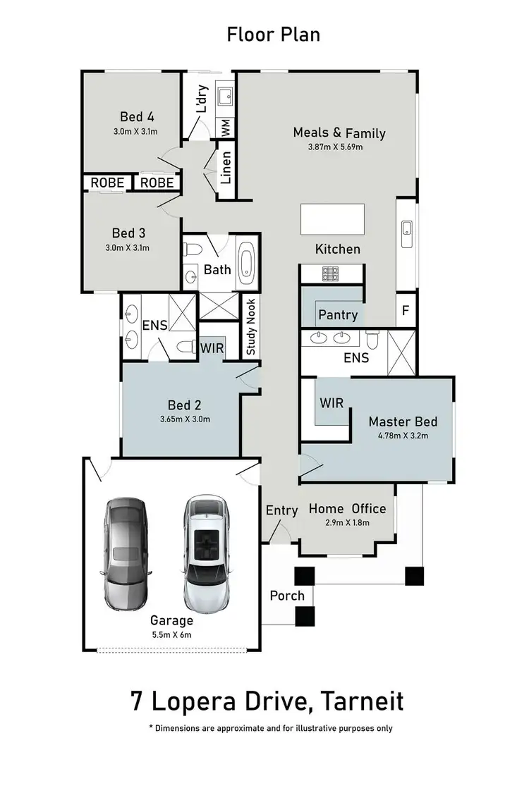 Floorplan of Homely house listing, 7 Lopera Drive, Tarneit VIC 3029