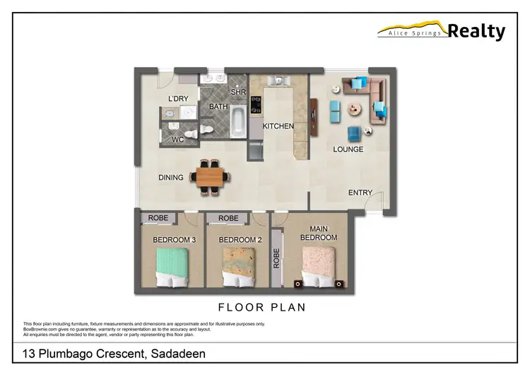 Floorplan of Homely house listing, 13 Plumbago Crescent, Sadadeen NT 870