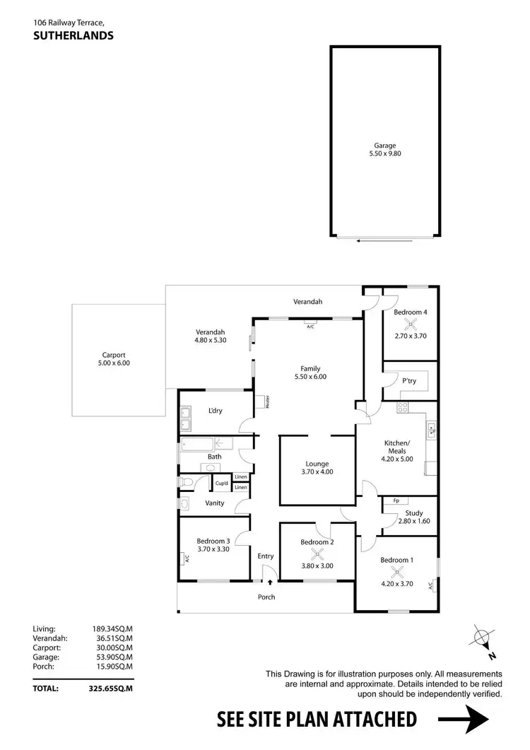 Floorplan of Homely house listing, 106 Railway Terrace, Sutherlands SA 5374