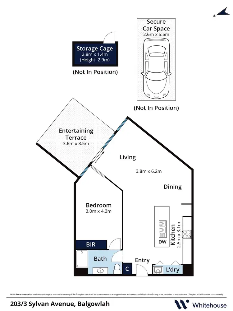 Floorplan of Homely apartment listing, 203/3 Sylvan Avenue, Balgowlah NSW 2093