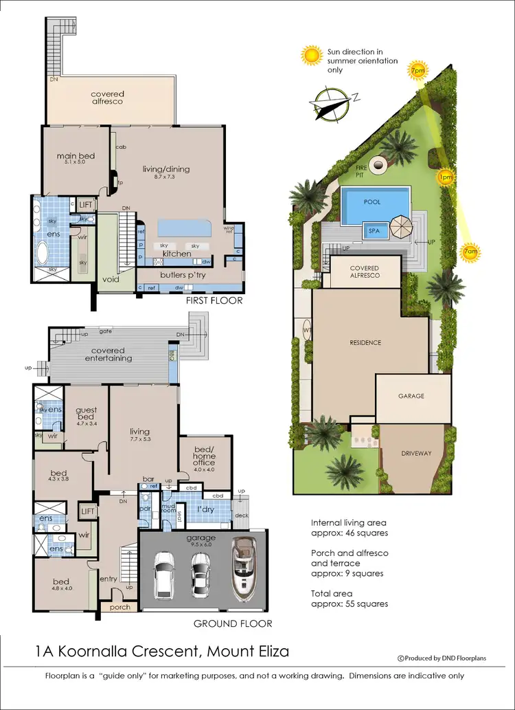 Floorplan of Homely house listing, 1A Koornalla Crescent, Mount Eliza VIC 3930