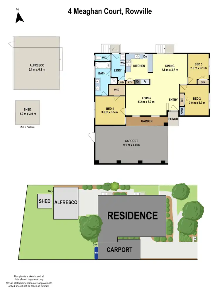 Floorplan of Homely house listing, 4 Meaghan Court, Rowville VIC 3178
