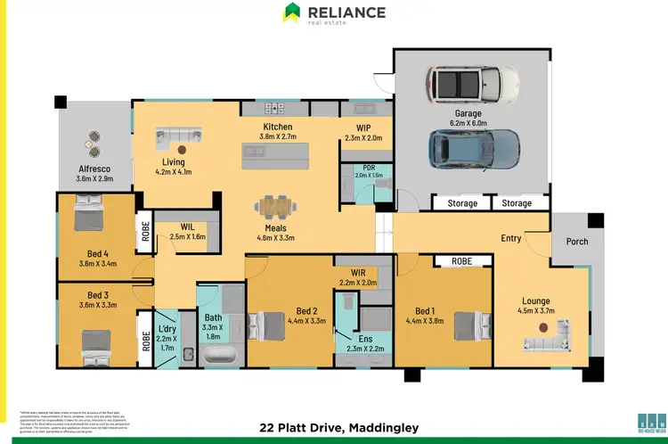 Floorplan of Homely house listing, 22 Platt Drive, Maddingley VIC 3340