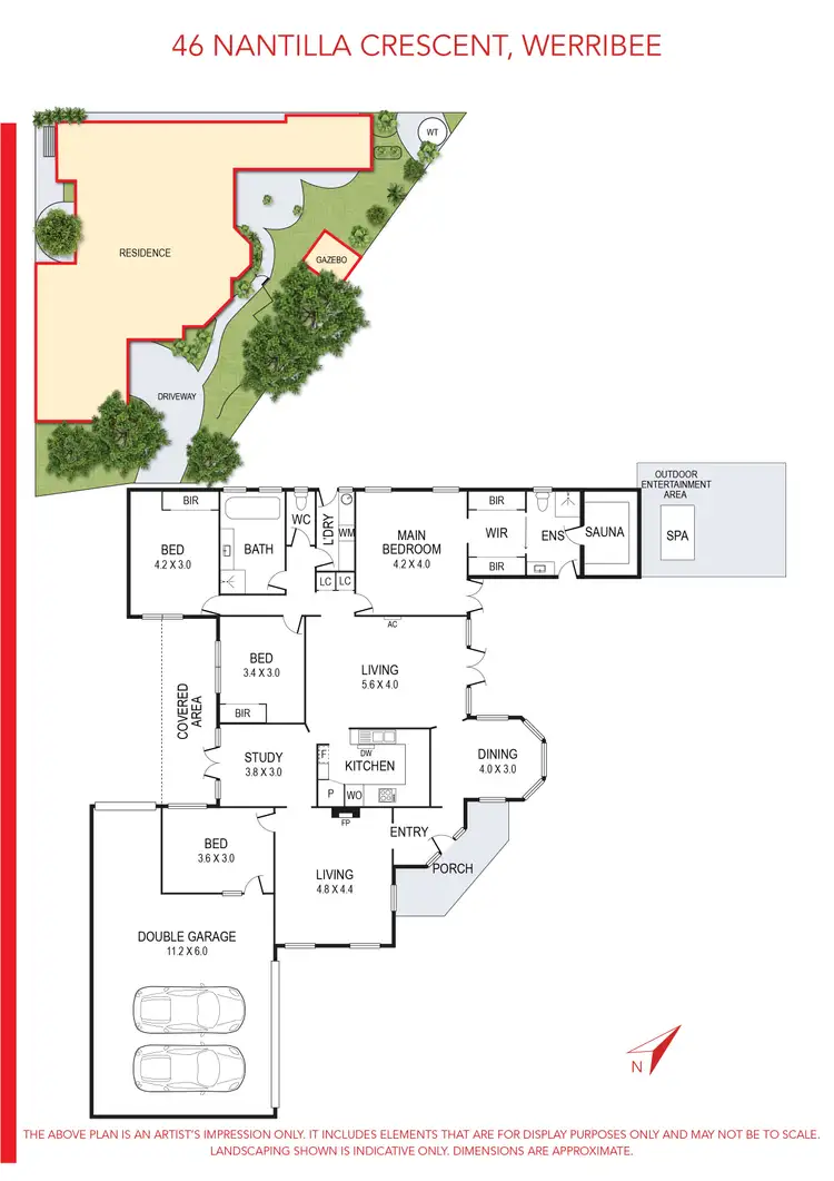 Floorplan of Homely house listing, 46 Nantilla Crescent, Werribee VIC 3030