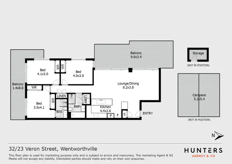 Floorplan of Homely apartment listing, 32/23-25 Veron Street, Wentworthville NSW 2145