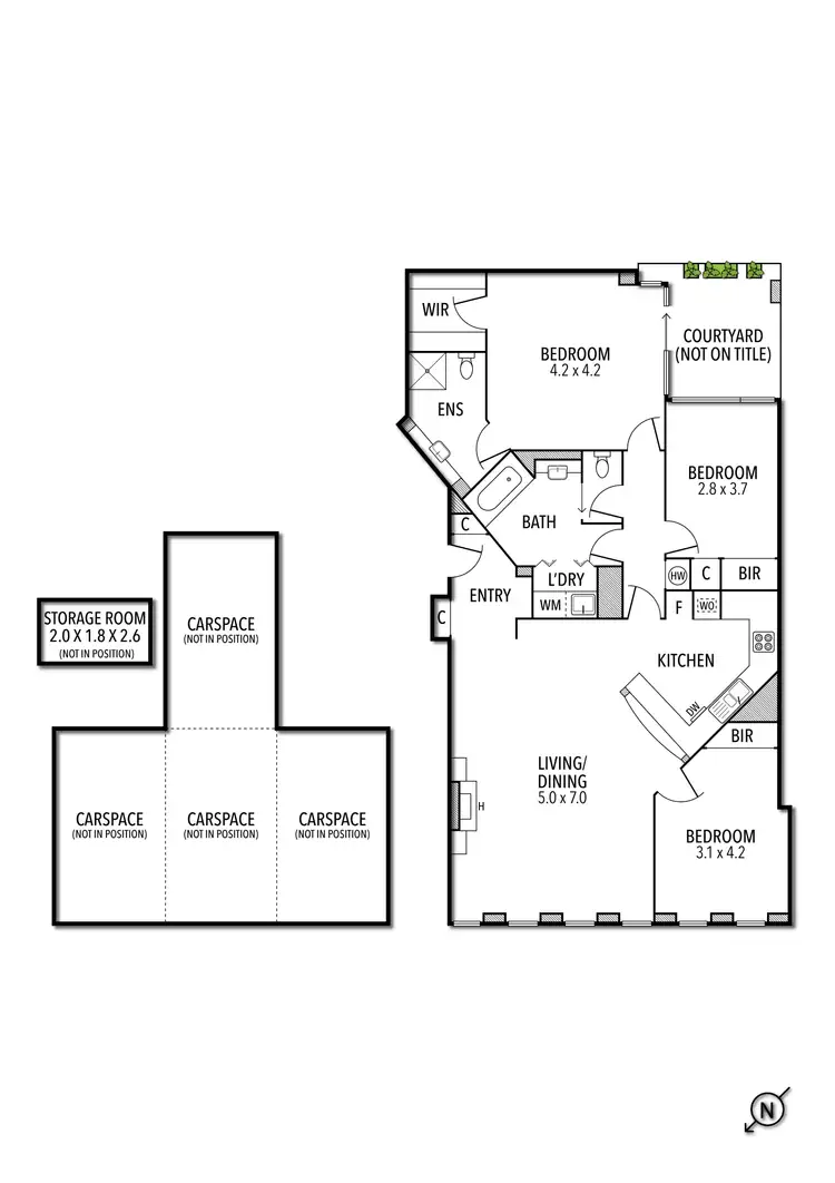 Floorplan of Homely apartment listing, 95/145 Canterbury Road, Toorak VIC 3142
