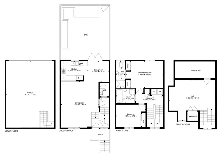 Floorplan of Homely townhouse listing, 54-60 Albany Street, Crows Nest NSW 2065