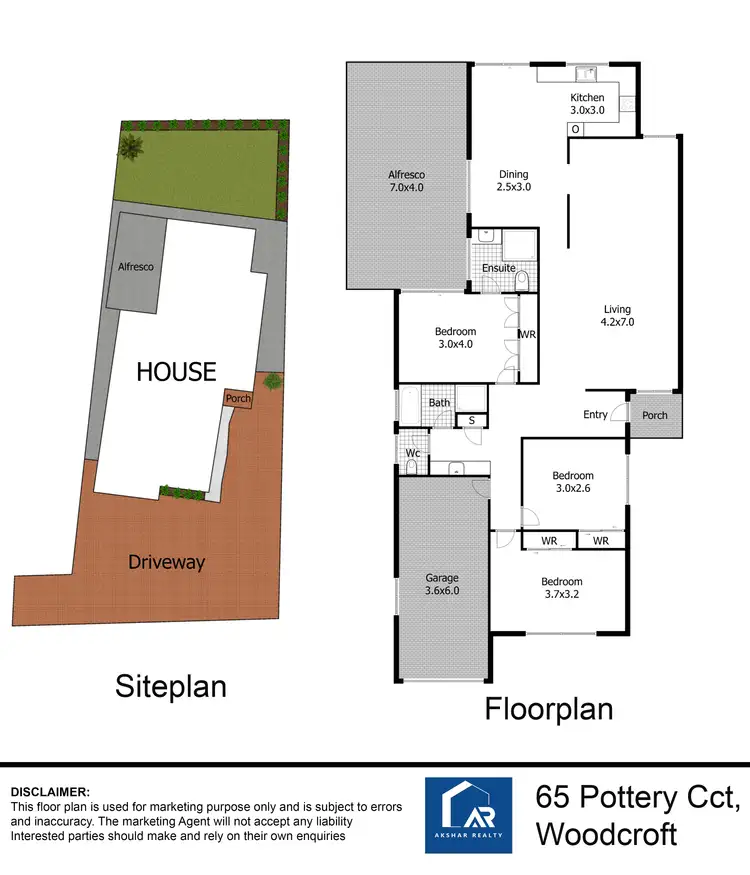 Floorplan of Homely house listing, 65 Pottery Circuit, Woodcroft NSW 2767