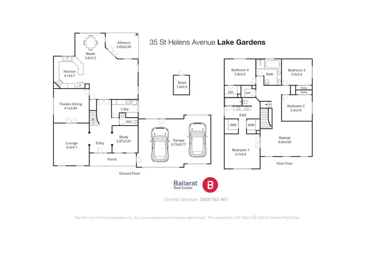 Floorplan of Homely house listing, 35 St Helens Avenue, Lake Gardens VIC 3355
