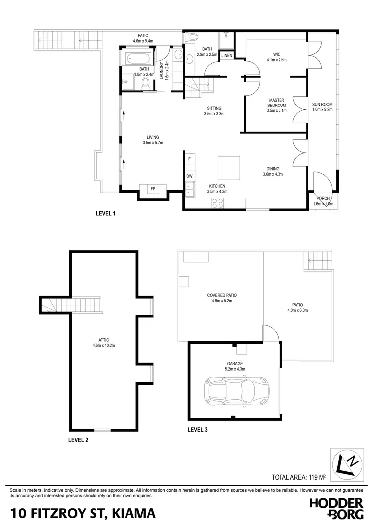 Floorplan of Homely house listing, 10 Fitzroy Street, Kiama NSW 2533