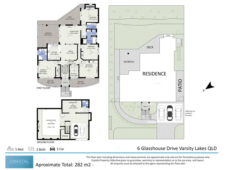 Floorplan of Homely house listing, 6 Glasshouse Drive, Varsity Lakes QLD 4227