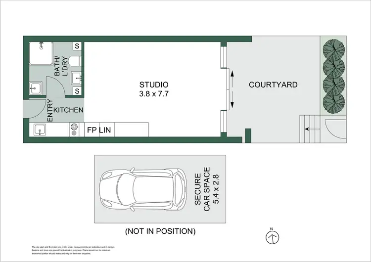 Floorplan of Homely studio listing, 15/232-240 Ben Boyd Road, Cremorne NSW 2090