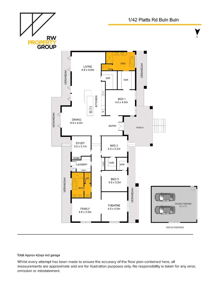Floorplan of Homely house listing, 1/42 Platts Road, Buln Buln VIC 3821