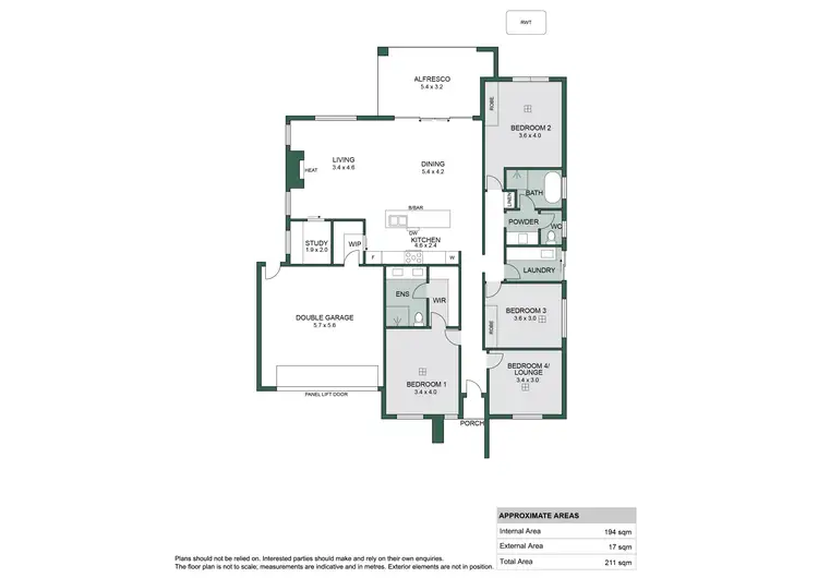 Floorplan of Homely house listing, 15A Ross Street, Everard Park SA 5035