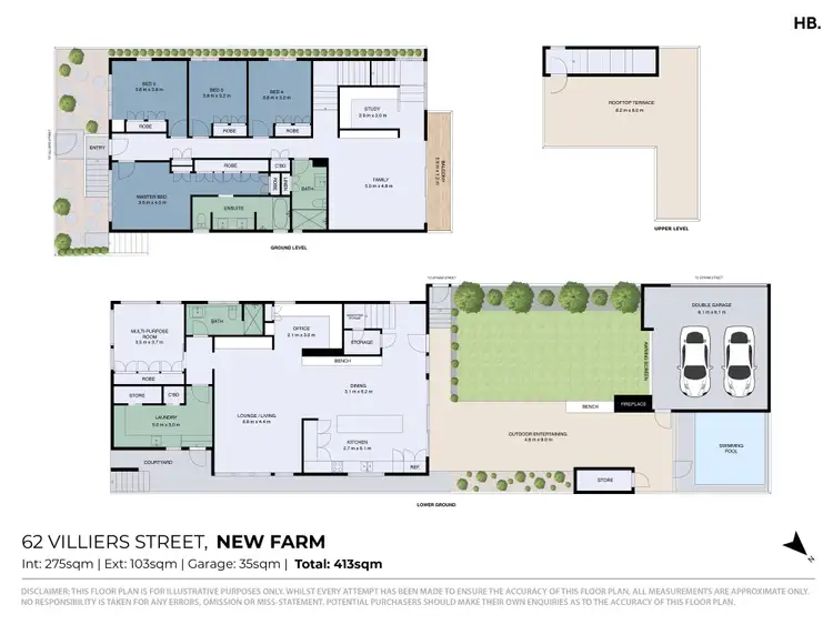 Floorplan of Homely house listing, 62 Villiers Street, New Farm QLD 4005